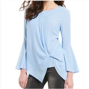 Worn Once Gibson Latimer Blue Stripe Top